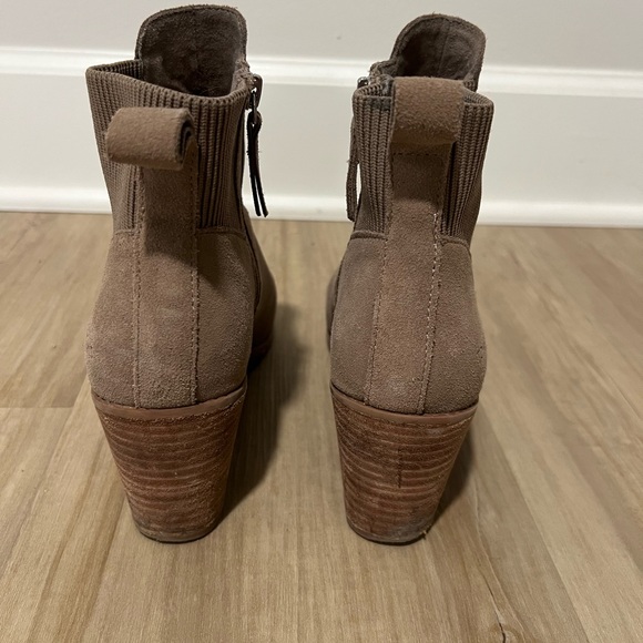 Toms Brown Wedge Ankle Boots - Picture 3 of 7
